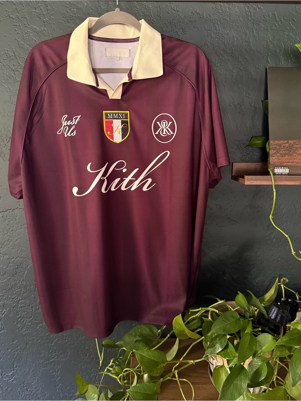 Kith Men’s Maroon Soccer Polo Jersey